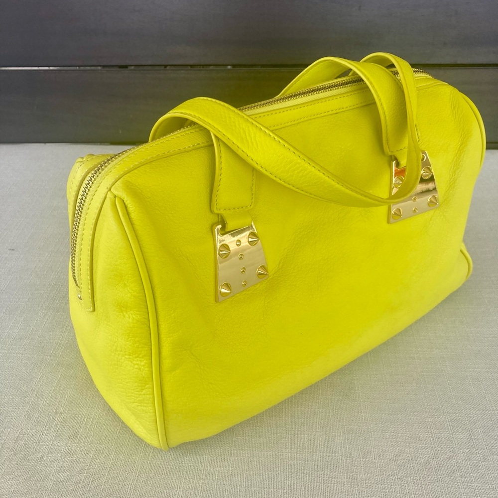 Vince Camuto Neon Yellow Satchel Handbag